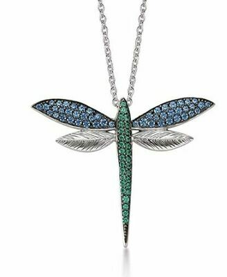 Anhänger LIBELLE mit Zirkonia silber 925 Anhänger LIBELLE mit Zirkonia silber 925