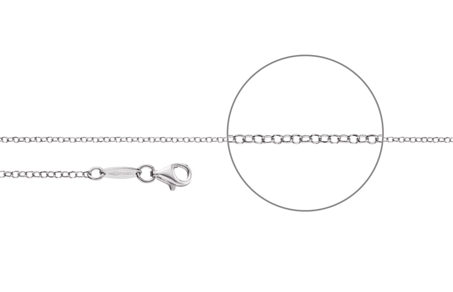 Erbskette diamantiert Silber 925 Erbskette diamantiert Silber 925