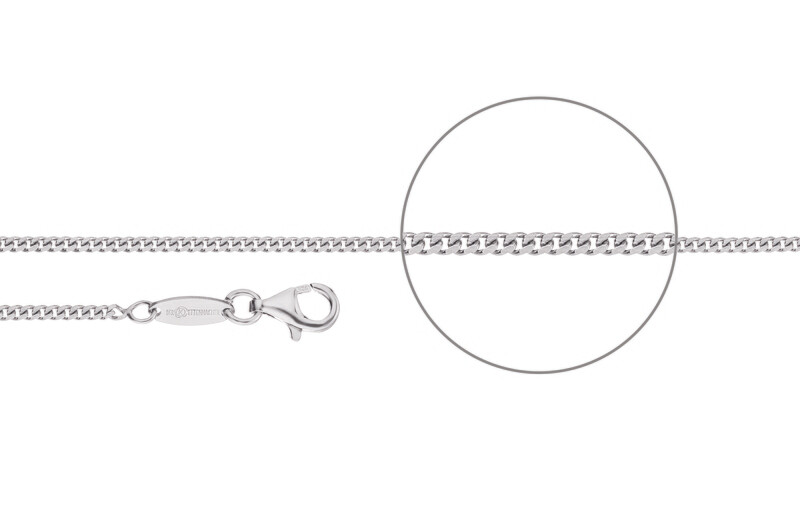 Panzerkette diamantiert Silber 925