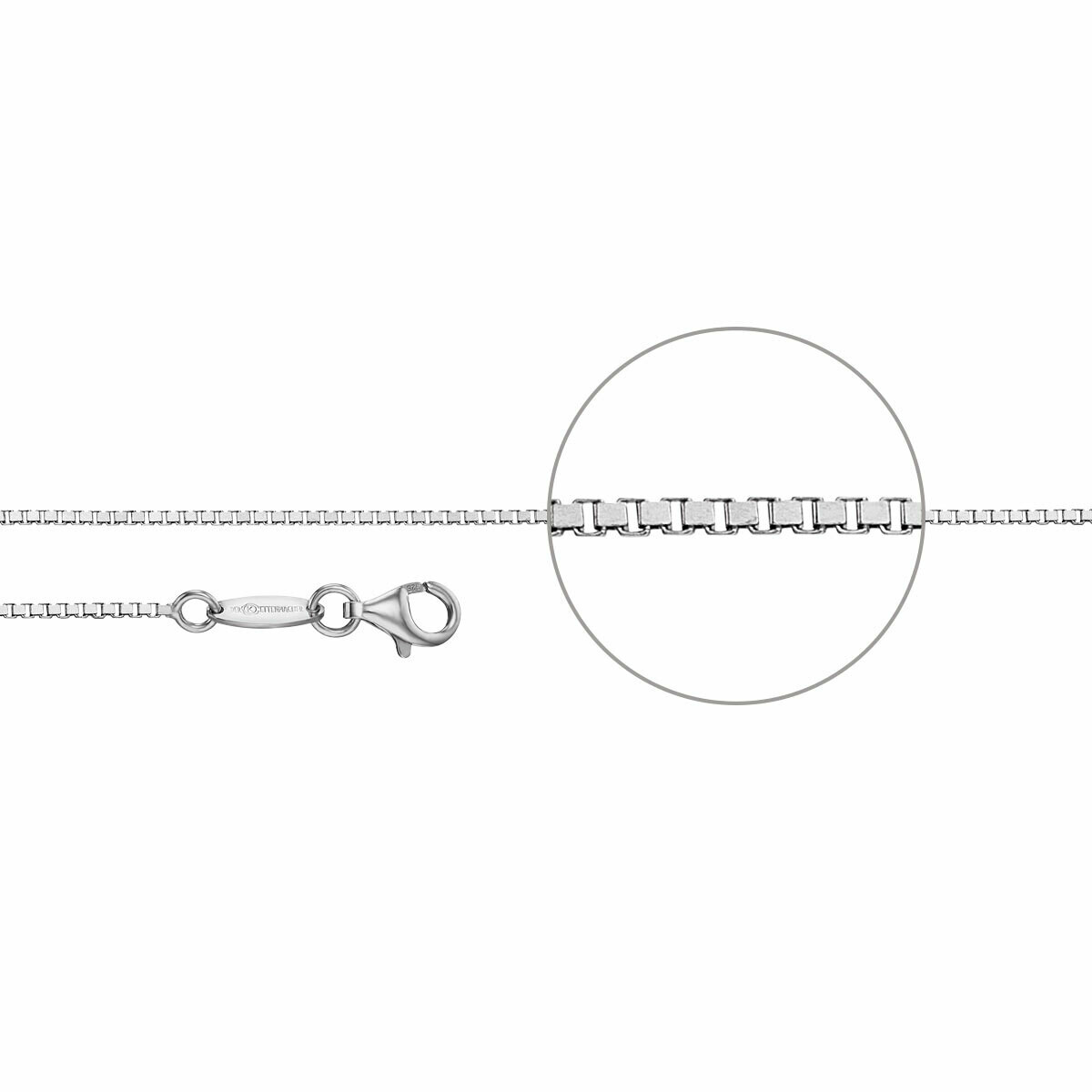 Venezianerkette eckig diamantiert Silber 925 Venezianerkette eckig diamantiert Silber 925