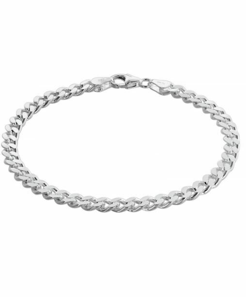 Flachpanzer Armband Silber 925