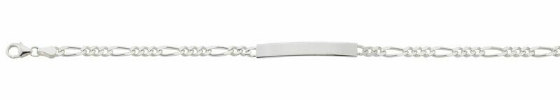 ID - Armband Figaro Silber 925