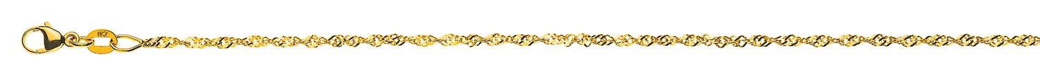 Halskette Singapur 1,9mm Gelbgold 750