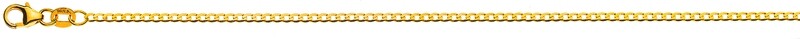 Halskette Panzer extraflach diamantiert 1,9mm Gelbgold 750