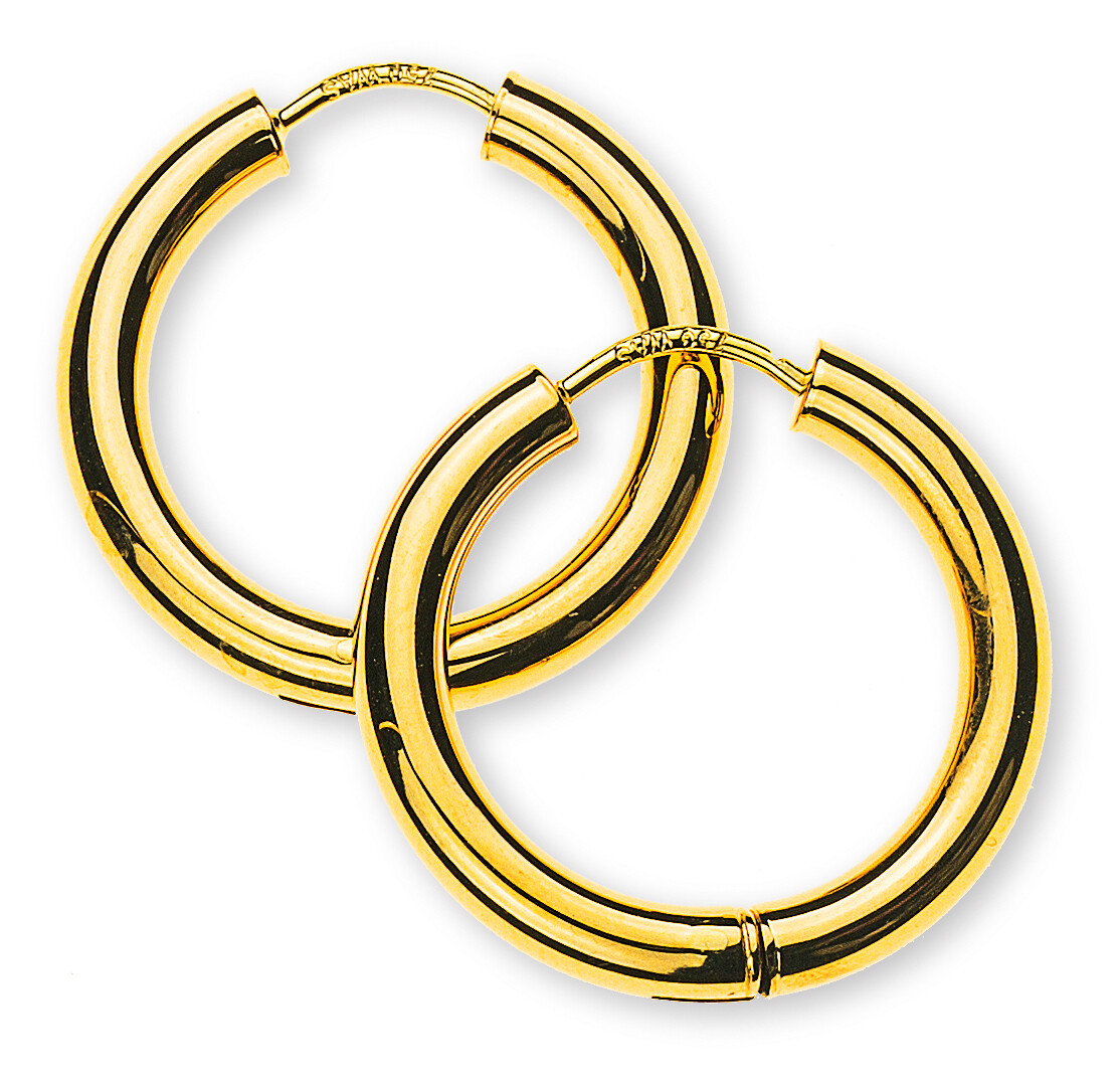 Klappcreolen Gelbgold 750 Ø21mm