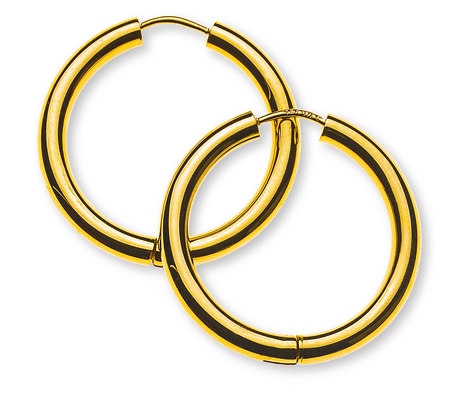 Klappcreolen Gelbgold 750