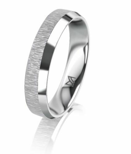 Trauring MEISTER TWINSET Individuals Weissgold 750