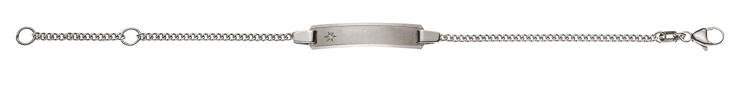 Bébé Bracelet Panzer Weissgold 750
