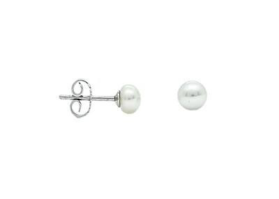 Perlohrstecker Süsswasser - Perlen Weissgold 750 Perlohrstecker Süsswasser - Perlen Weissgold 750