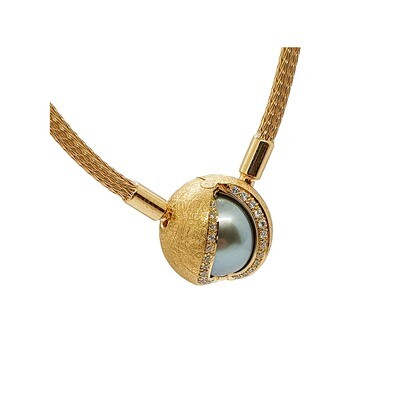 Collier Mystery Sphere Gelbgold 750