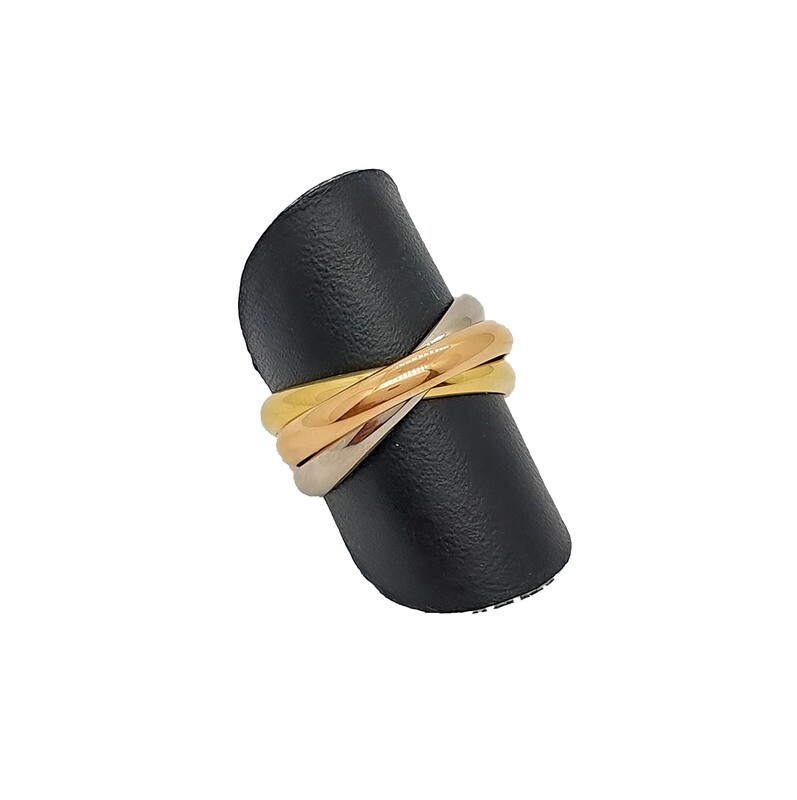 Damenring "Spielring" tricolor GG/WG/RG 750