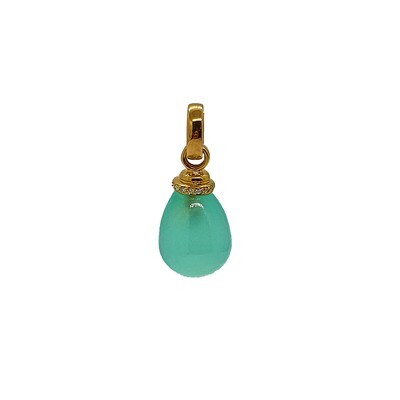 Anhänger mit Chalcedon Rotgold 750 Anhänger mit Chalcedon Rotgold 750