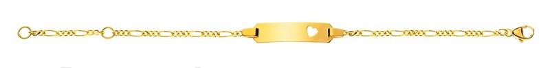 Bébé Bracelet Figaro Gelbgold 750 Bébé Bracelet Figaro Gelbgold 750