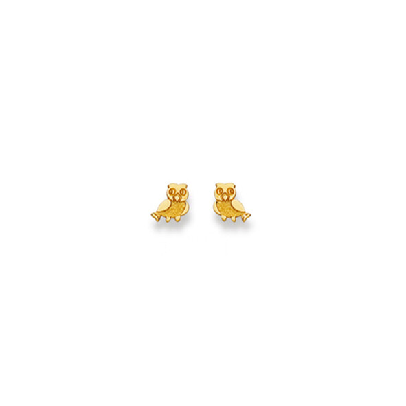 Kinder Ohrstecker EULE Gelbgold 750 Kinder Ohrstecker EULE Gelbgold 750