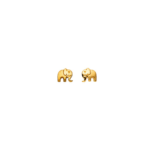 Kinder Ohrstecker ELEFANT Gelbgold 750 Kinder Ohrstecker ELEFANT Gelbgold 750