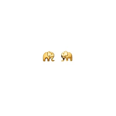 Kinder Ohrstecker ELEFANT Gelbgold 750 Kinder Ohrstecker ELEFANT Gelbgold 750