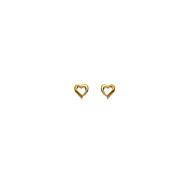 Kinder Ohrstecker HERZ Gelbgold 750 Kinder Ohrstecker HERZ Gelbgold 750