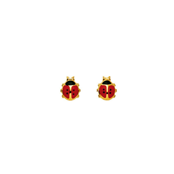 Kinder Ohrstecker MARIENKÄFER Gelbgold 750 Kinder Ohrstecker MARIENKÄFER Gelbgold 750