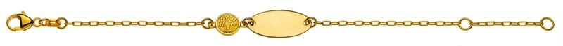 Bébé Bracelet Anker Oval Gelbgold 750 Bébé Bracelet Anker Oval Gelbgold 750