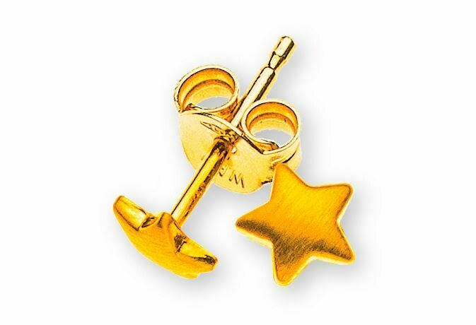 Kinder Ohrstecker STERNE Gelbgold 750 Kinder Ohrstecker STERNE Gelbgold 750