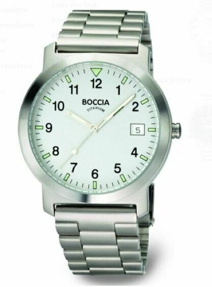 Boccia Titanium Quarz Gent Date 37mm