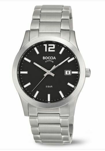 Boccia Titanium Quarz Gent Date 40mm