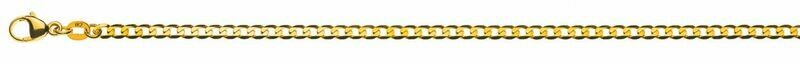 Armband Flachpanzer Gelbgold 750