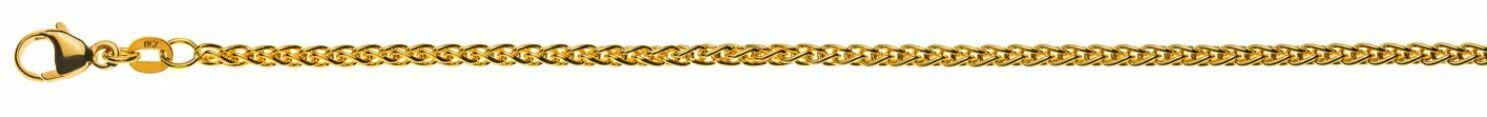 Armband Zopf 2.5mm Gelbgold 750