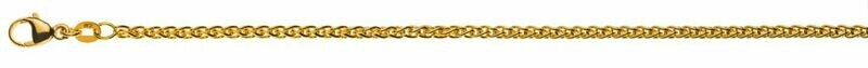 Armband Zopf 2.5mm Gelbgold 750