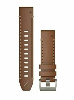 Garmin QuickFit Armband Vachette Leder Braun 22mm