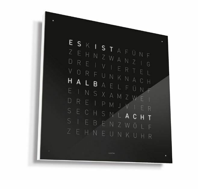 Wanduhr Qlocktwo Classic Black Ice Tea Wanduhr Qlocktwo Classic Black Ice Tea