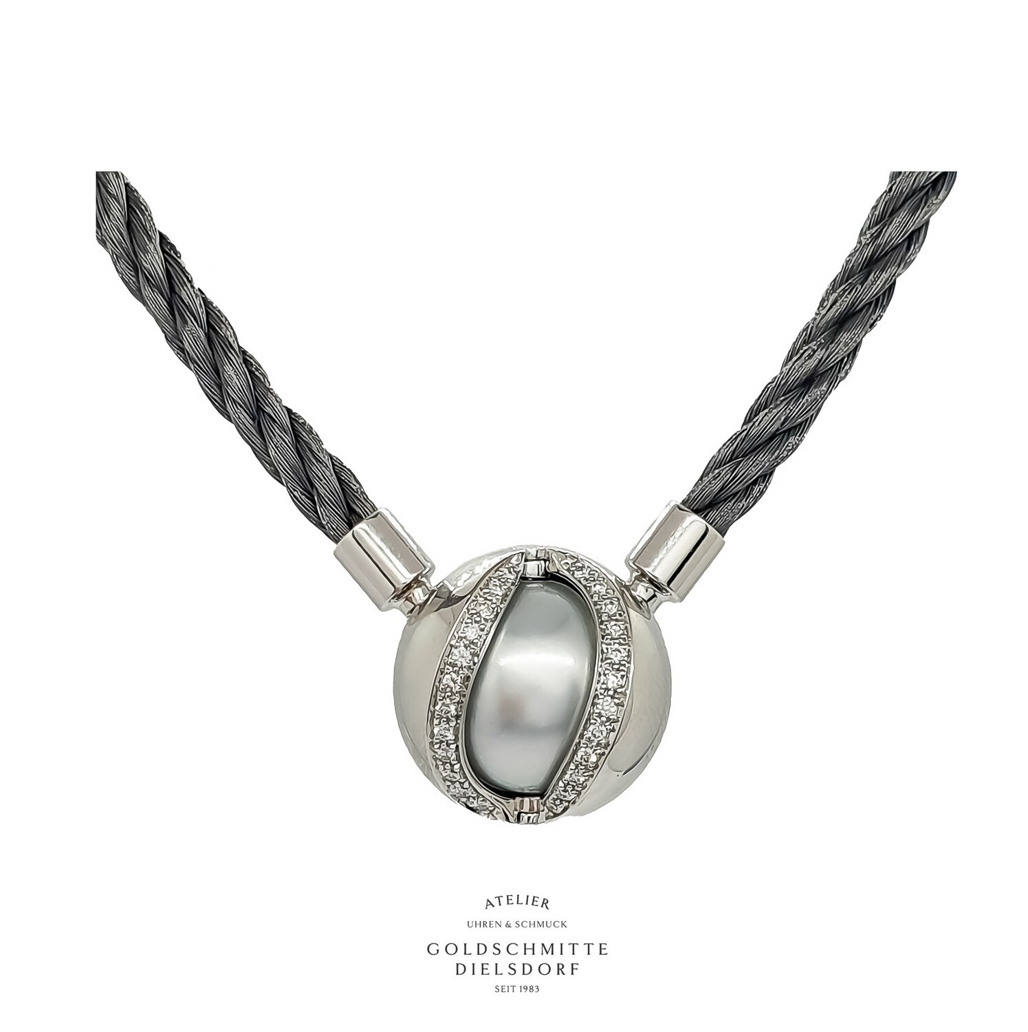 Collier Mystery Sphere Weissgold 750