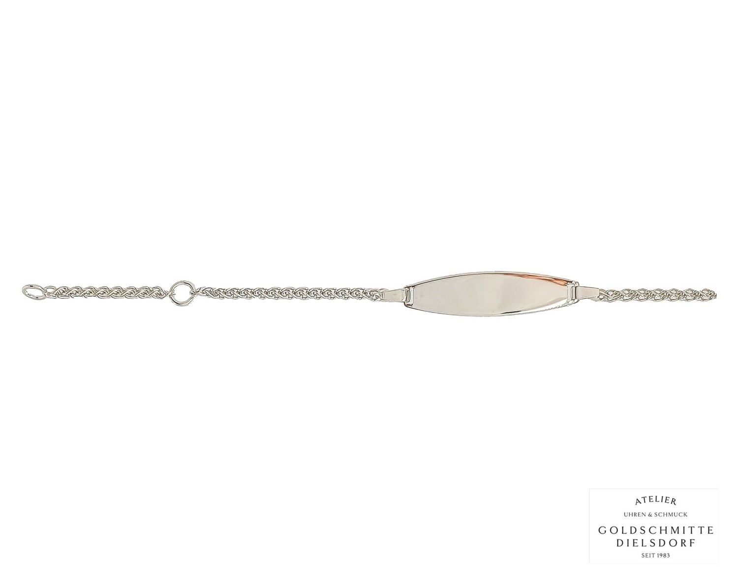 Bébé Bracelet Zopf Weissgold 750