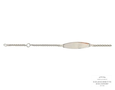 Bébé Bracelet Zopf Weissgold 750