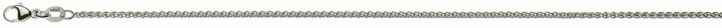 Armband Zopf 1.2mm Weissgold 750