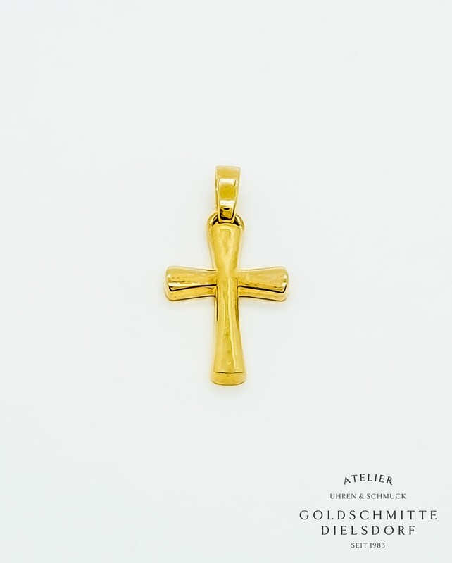 Anhänger KREUZ Gelbgold 750