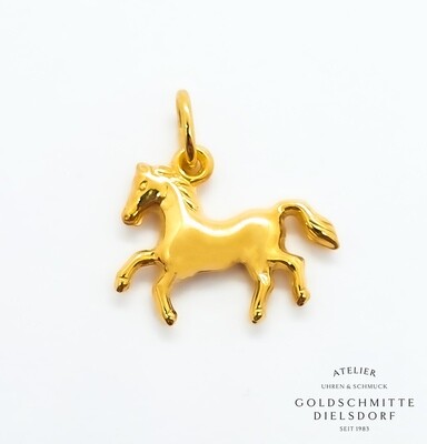 Anhänger PFERD Gelbgold 750 Anhänger PFERD Gelbgold 750