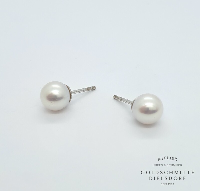 Perlohrstecker Akoya - Perlen Weissgold 750 Perlohrstecker Akoya - Perlen Weissgold 750