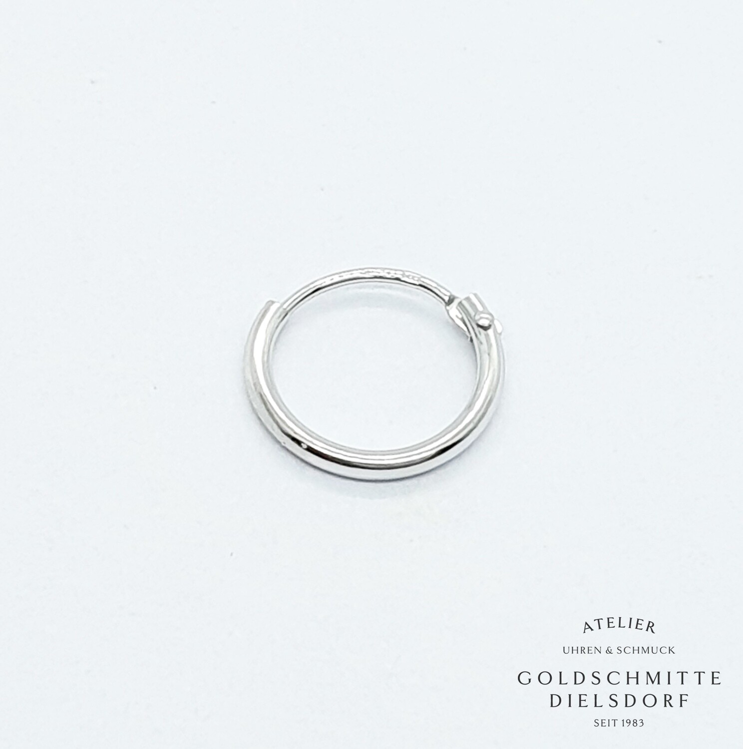 Creolen einzeln Weissgold 750 Creolen einzeln Weissgold 750