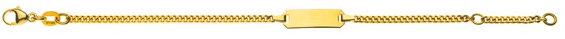 Bébé Bracelet Panzer Gelbgold 750