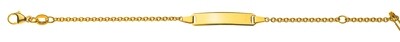 Bébé Bracelet Rundanker Gelbgold 750