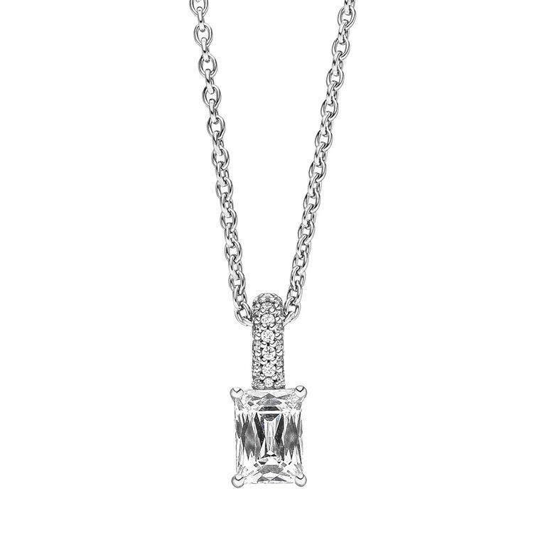 Collitär mit Zirkonia Silber 925