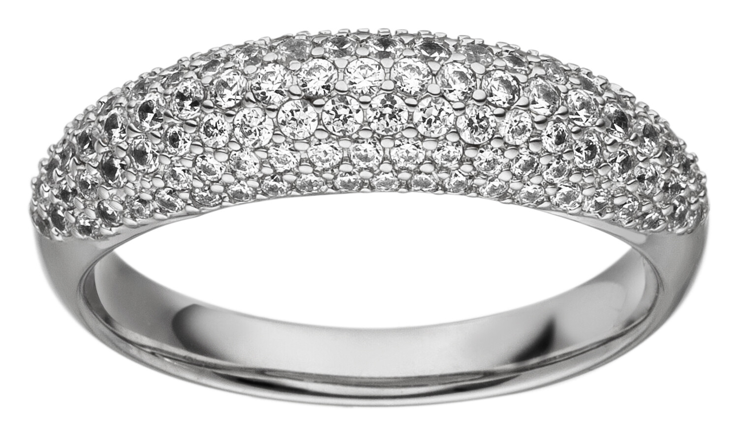 Damenring mit 125 Zirkonia Silber 925