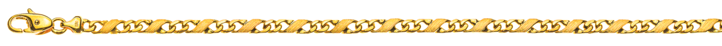 Armband Carrera 4mm Gelbgold 750
