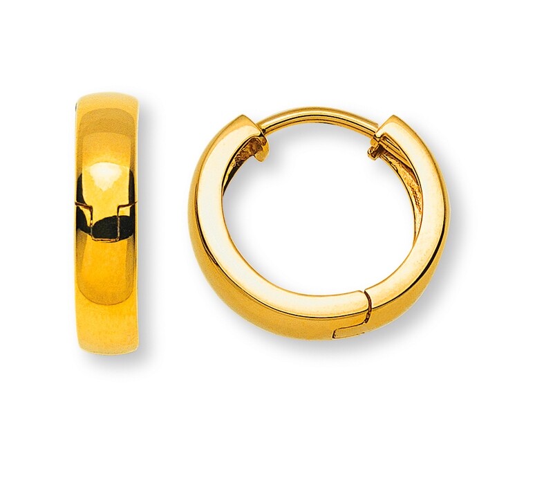 Klappcreolen Gelbgold 750