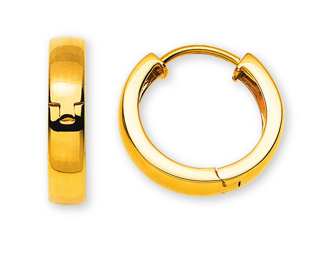 Klappcreolen Gelbgold 750