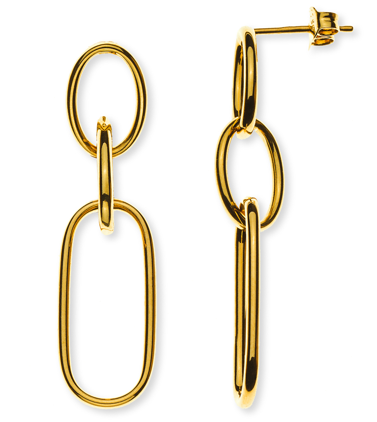 Ohrhänger Fantasieform Gelbgold 750