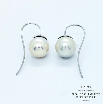 Süsswasser - Perlohrhänger Weissgold 750 Süsswasser - Perlohrhänger Weissgold 750