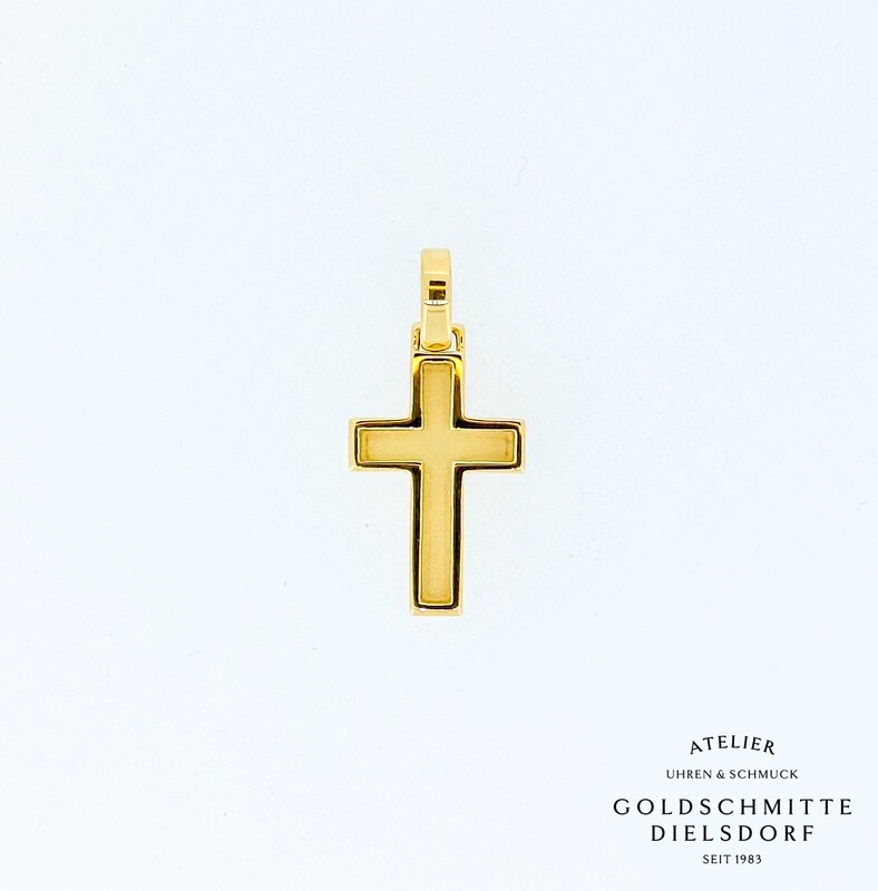 Anhänger KREUZ Gelbgold 750