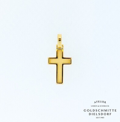 Anhänger KREUZ Gelbgold 750